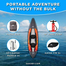 Aqua Marina Memba 390 Premium 12FT 2-Person Touring Kayak With DWF Deck And Paddles [ME-390] (SAK17282)