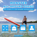Aqua Marina Monster 12FT All-Around ISUP Sky Glider With Swift Attach Center Fin [BT-23MOP] (SAK56240) by SAKSBY WHOLESALE