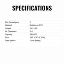 Aqua Marina Steam 412 14FT 2-Person Premium Kayak With DWF Deck [Paddle Excluded] [ST-412] (SAK57946) by SAKSBY WHOLESALE