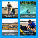 Aqua Marina Tomahawk AIR-K 440 14FT 2-Person High-Pressure Speed Inflatable Kayak [Paddle Excluded] [AIR-K440] (SAK31482)