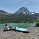 Aqua Marina Vapor BT-23VAP All-Around SUP W/ Sand Ripple Grooved EVA Footpad, 10FT (SAK60532)