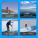Aqua Marina Vapor 10FT All-Around SUP W/ Sand Ripple Grooved EVA Footpad [BT-23VAP] (SAK60532) by SAKSBY WHOLESALE