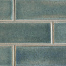 Aqua Marine Fine Textured Subway Thin Brick Tiles 2 1/8x7 1/2