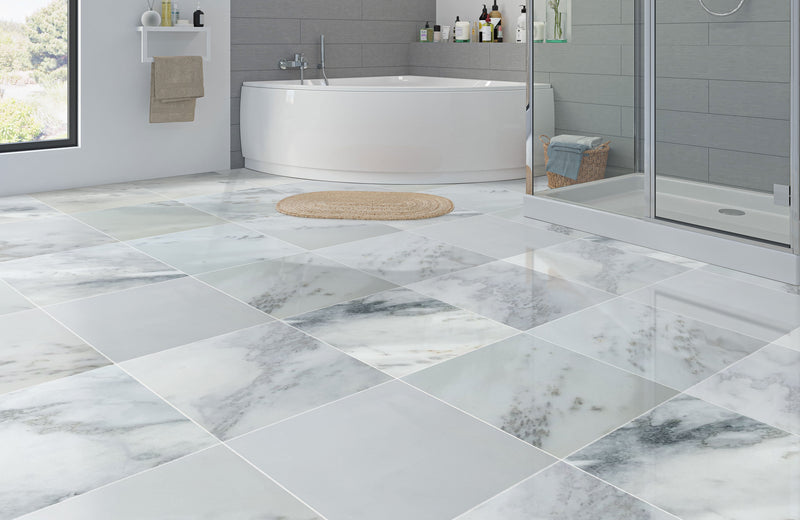 Bianco Ibiza White Marble Polished Floor and Wall Tile