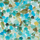 Aquamarine Matte Beach Glass Mosaics 12x12