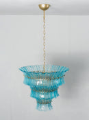 Aquamarine Calyra Tiered Glass Chandelier
