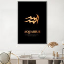 Aquarius - Gold Canvas