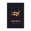 Aquarius - Gold Canvas