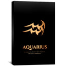 Aquarius - Gold Canvas