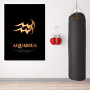 Aquarius - Gold Canvas