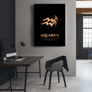 Aquarius - Gold Canvas