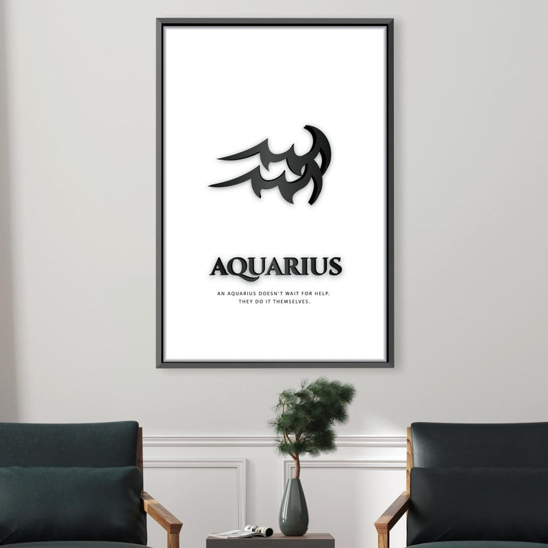 Aquarius - White Canvas