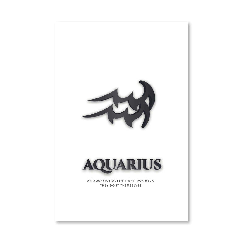 Aquarius - White Canvas
