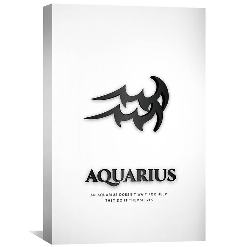 Aquarius - White Canvas