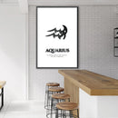 Aquarius - White Canvas