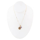 Aquarius - Zodiac Purple Amethyst Golden Charm Necklace
