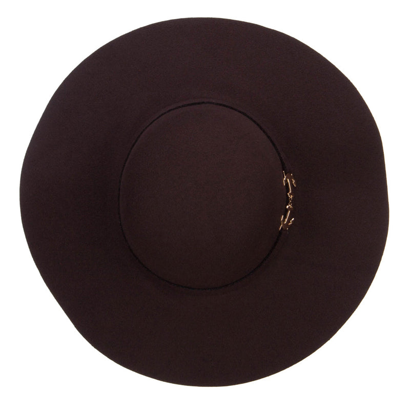 Poly Faux Felt Anchor Buckle Hat