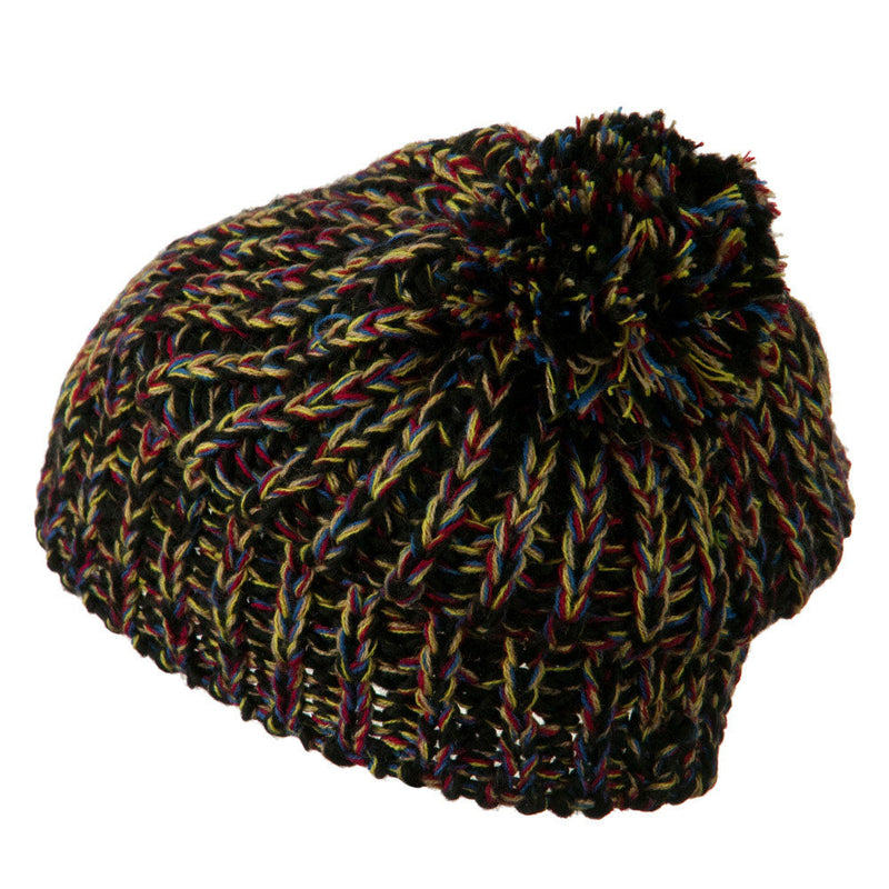 Woman's Acrylic Rainbow Beanie