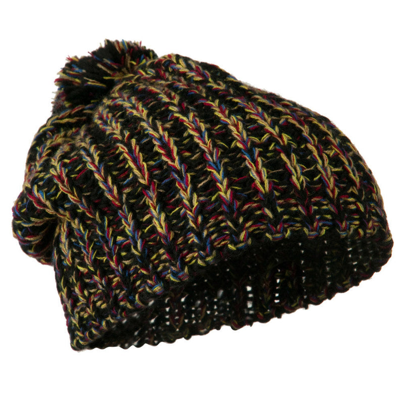 Woman's Acrylic Rainbow Beanie