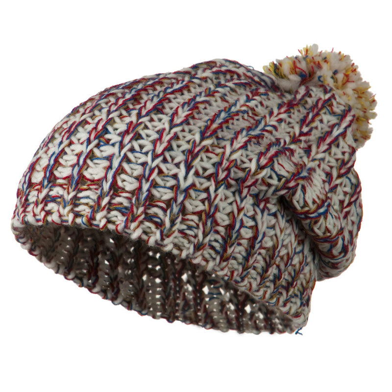 Woman's Acrylic Rainbow Beanie