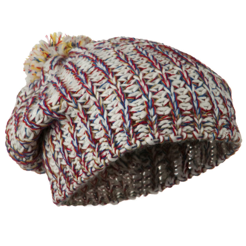 Woman's Acrylic Rainbow Beanie