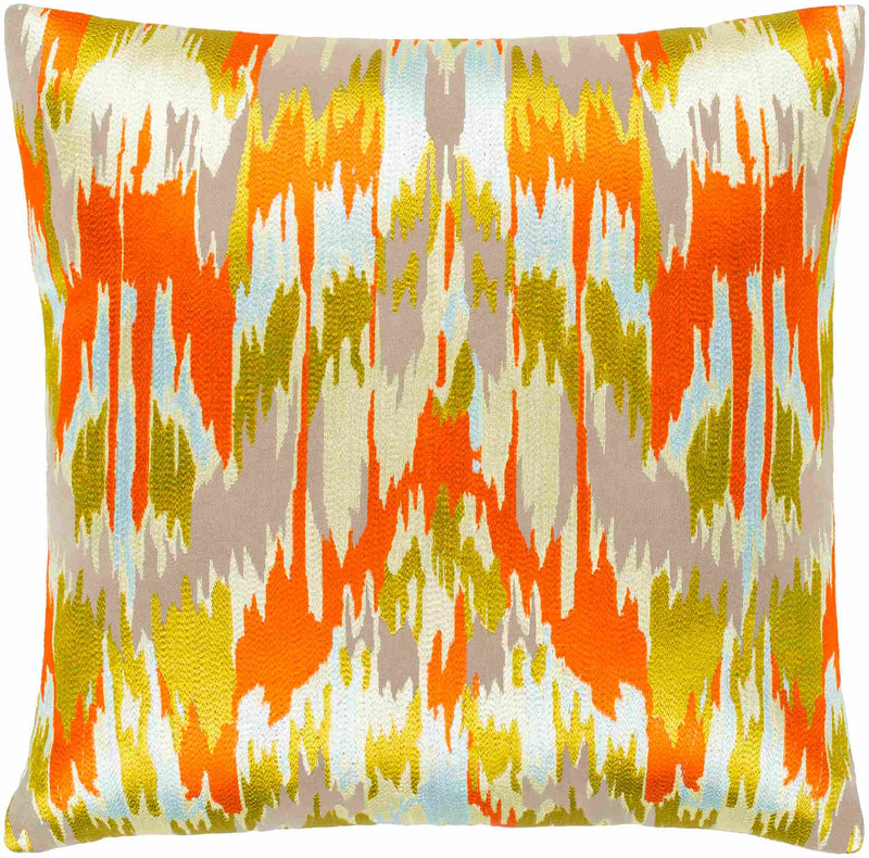 Mechelen Bright Orange Pillow Cover