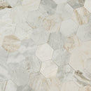 MSI Arabescato Venato 4" Hex Peel and Stick