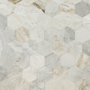 MSI Arabescato Venato 4" Hex Peel and Stick
