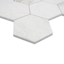MSI Arabescato Venato White 5" Hexagon Honed Tile