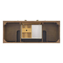 James Martin Myrrin 60" Double Bathroom Vanity, Mid-Century Walnut