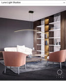 GobekUsa ARC Shape LED Hanging Pendant Lights Modern Lights for Dining Room