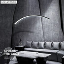 GobekUsa ARC Shape LED Hanging Pendant Lights Modern Lights for Dining Room