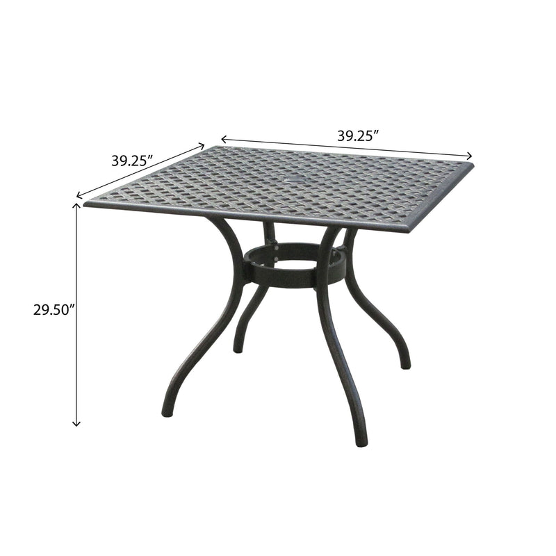 Arch Mesh Dining Table With Lightweight Frame - Black, photo 3 of 4
