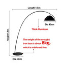 GobekUsa Aluminum Shade Black LED Floor Lamp for Living Room & Bedroom
