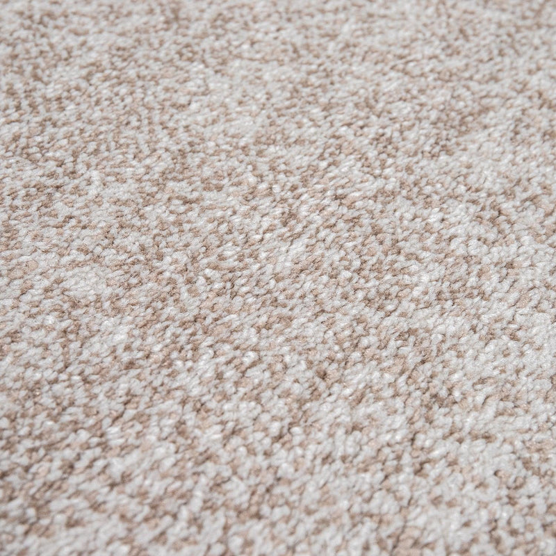 Living Room Rug Madeira Bordered with Geometric Pattern - Brown Beige