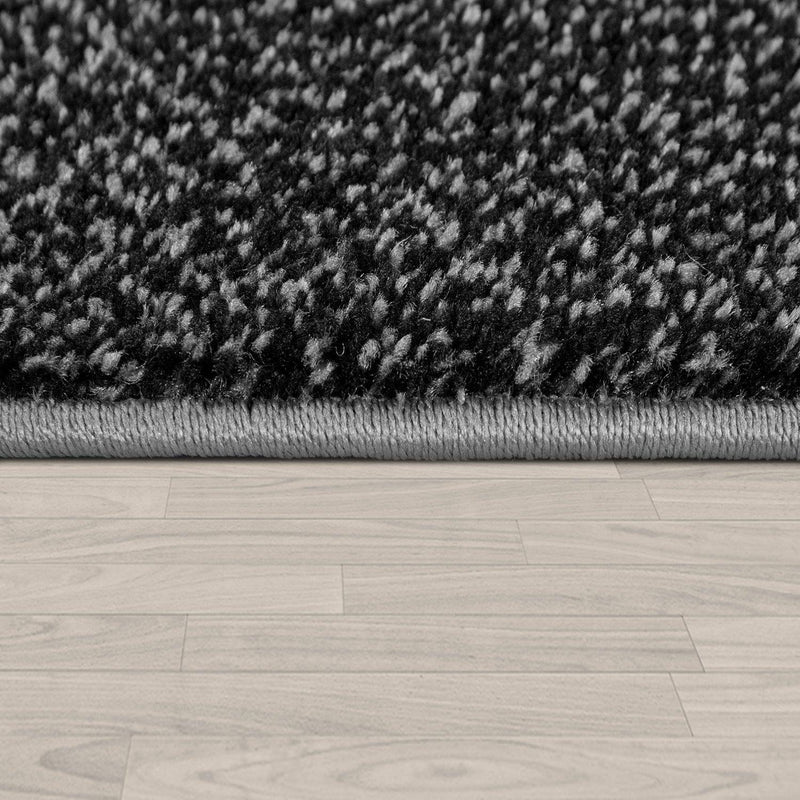 Living Room Rug Madeira Bordered with Geometric Pattern - Grey