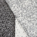 Living Room Rug Madeira Bordered with Geometric Pattern - Grey Blue