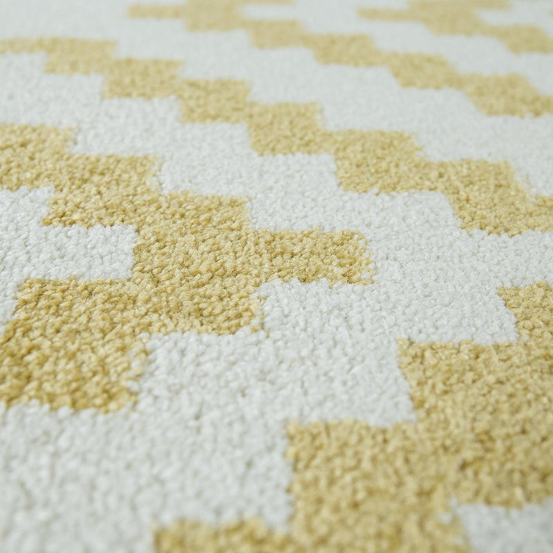 Area Rug Stella Moroccan Diamond Pattern - Pastel Yellow-White