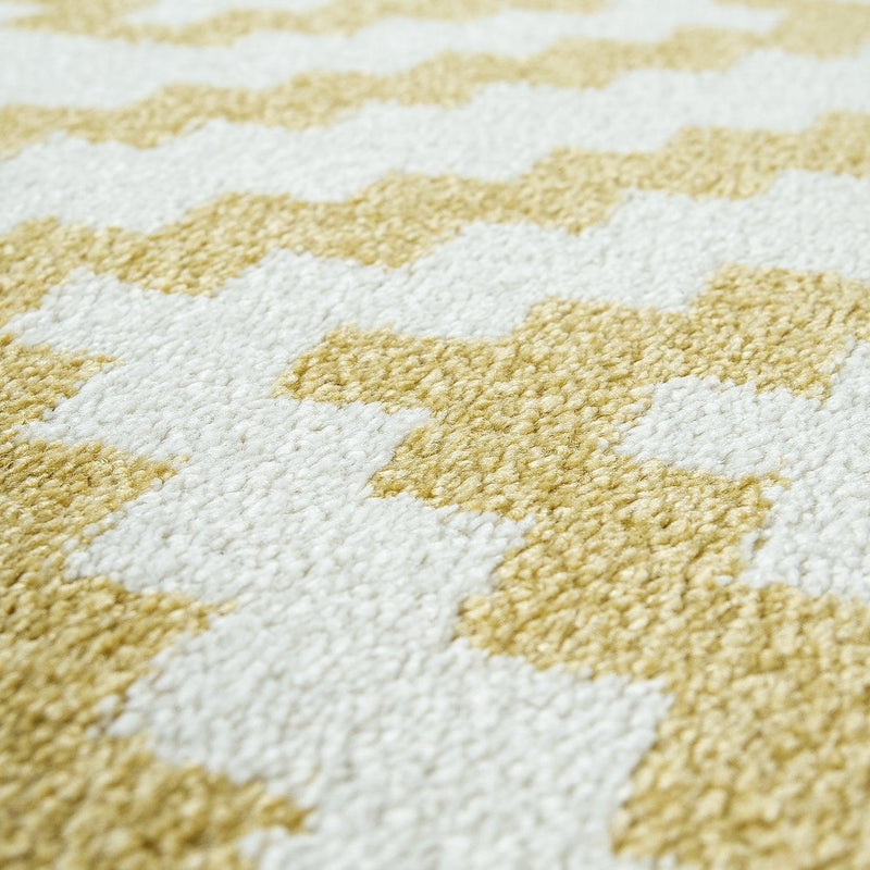 Area Rug Stella Moroccan Diamond Pattern - Pastel Yellow-White