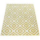 Area Rug Stella Moroccan Diamond Pattern - Pastel Yellow-White