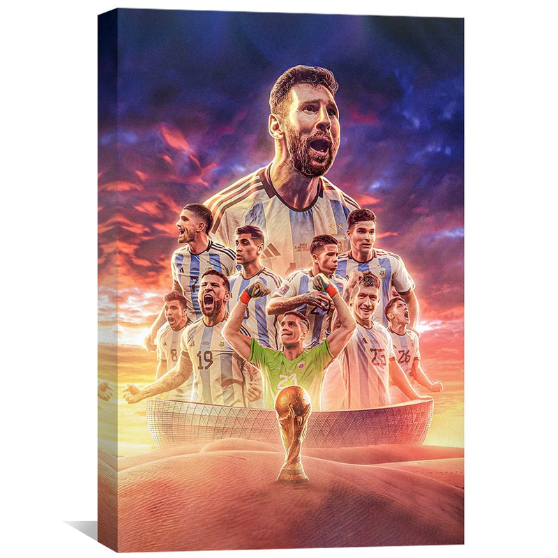 Argentina Champions Canvas