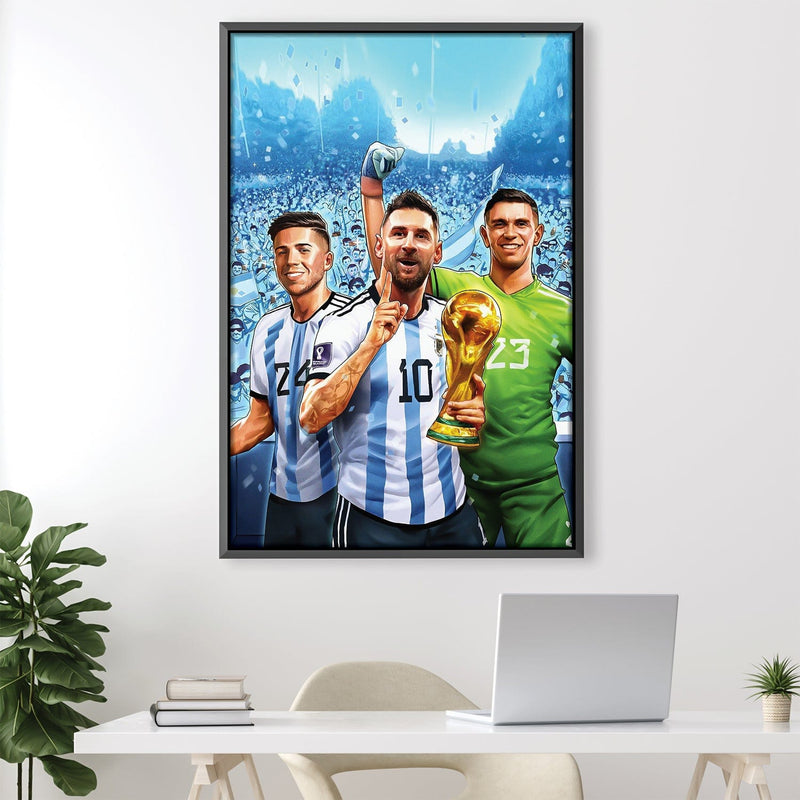 Argentinas Winning Trio Canvas