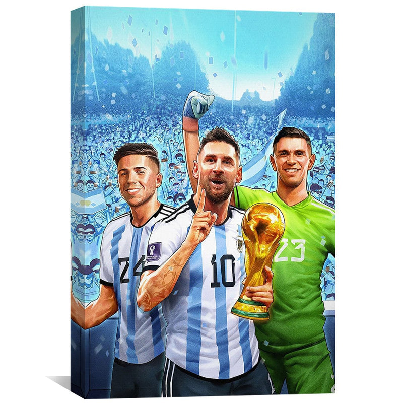 Argentinas Winning Trio Canvas
