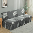 GobekUsa Elastic Armless Futon Bed Sofa Cover Slipcover