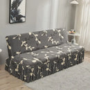 GobekUsa Elastic Armless Futon Bed Sofa Cover Slipcover