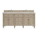 James Martin Lorelai 72" Double Bathroom Vanity, Whitewashed Oak