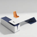 Euclid · Modern White L-Shaped Executive Desk