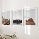 Southwest Desert Set of 3 Prints. Canyon Landscape, Red Rock by Wall Art Set