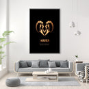 Aries - Gold Canvas