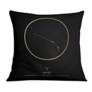 Aries Traits Gold Cushion